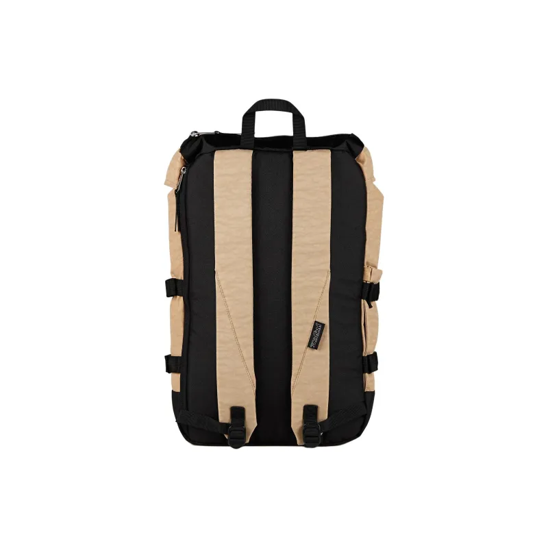 JanSport Recycled Polyester Backpack Unisex Khaki & Black-3