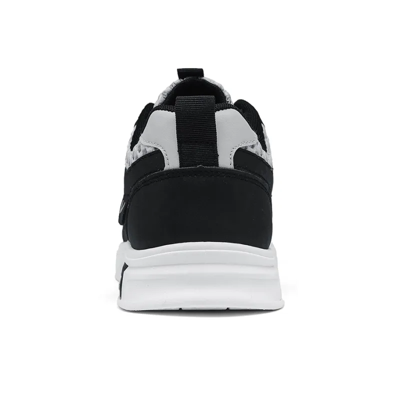 Warrior Abrasion Resistant, Lightweight, And Breathable Low Top Skateboard Shoes Men's Black Gray-2