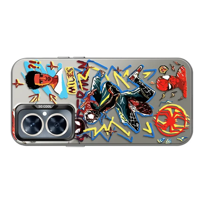 YICAIJIA Matte Material Spider Man Y1 Phone Cases Compatibility With MVMOM 20/30 Trendy And Cool-4