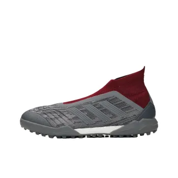 Adidas Predator 18+ Anti Slip Wear Resistant Soccer Shoes Unisex Gray