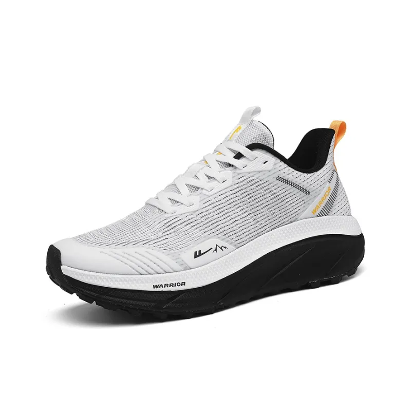 WARRIOR Running Shoes Men Low Top White/Yellow-1