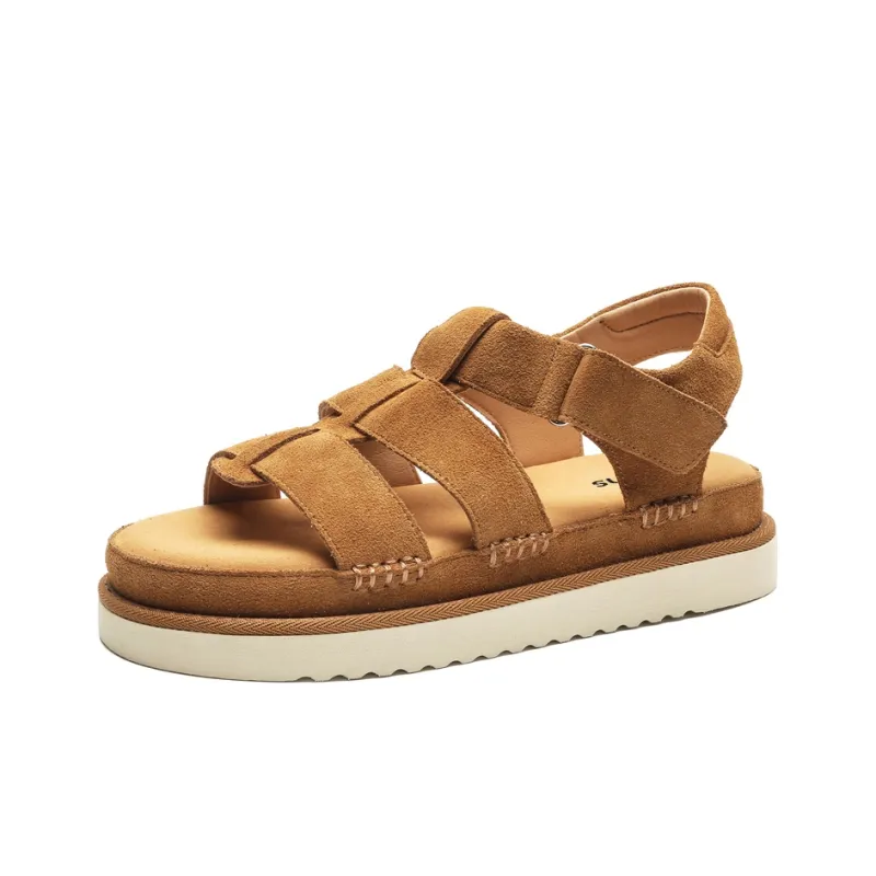 15 MINS Beach Sandals Unisex Apricot-9