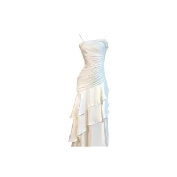PAZZO Slip Dresses Women's Ecru