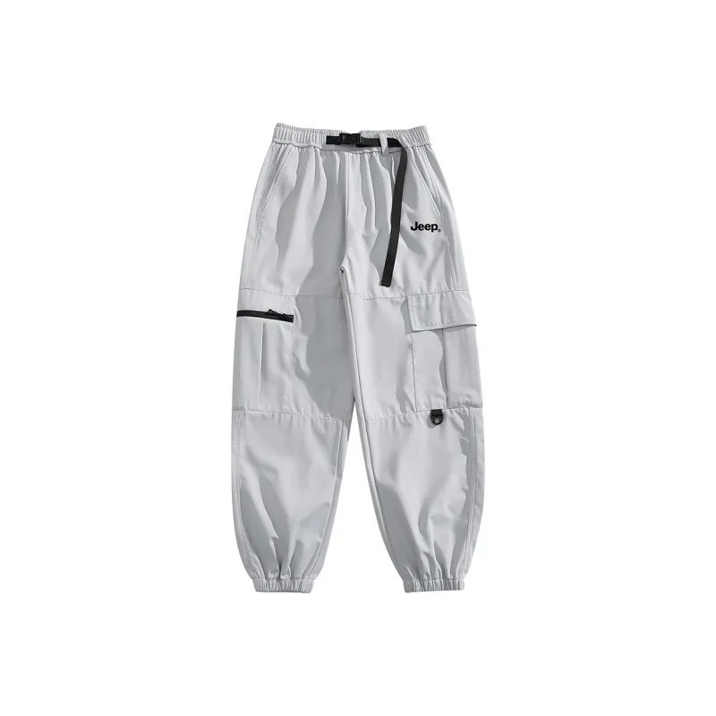 Jeep Casual Pants Unisex Light Army Green-5