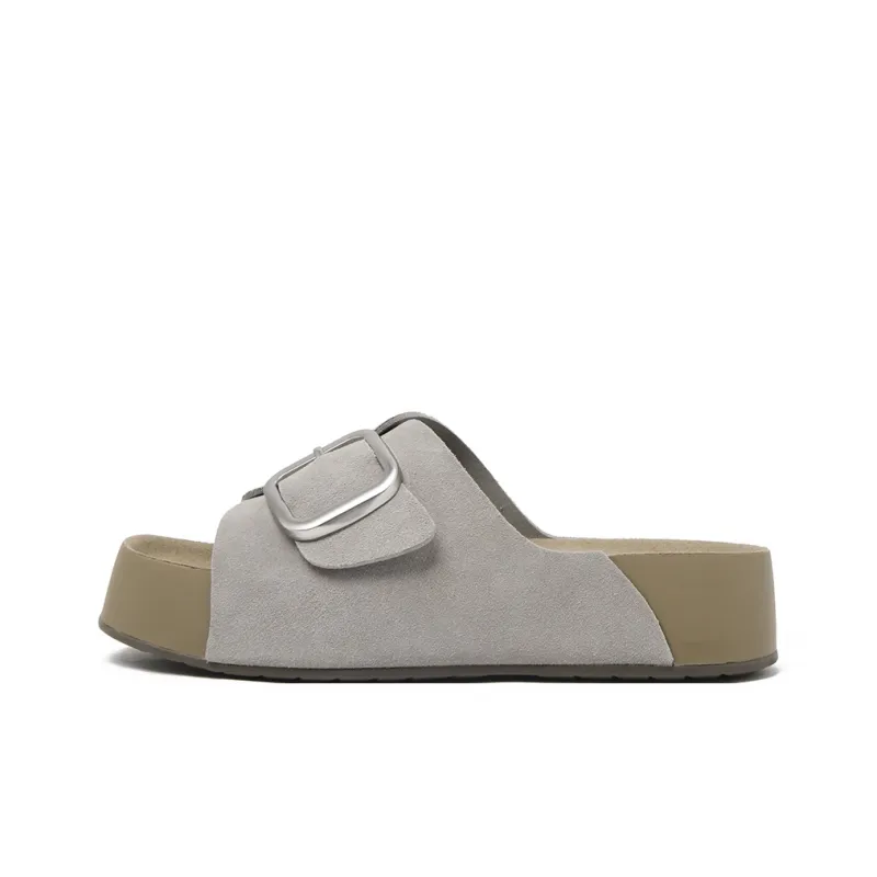 CAMEIDO Rubber Sole Slip Resistant Slide Slippers Women's-5