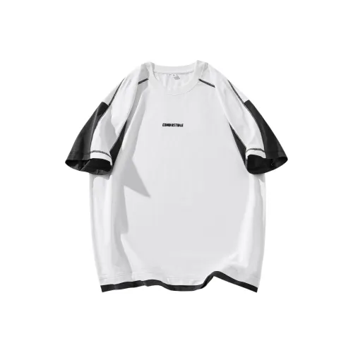 Go it alone T Shirts Unisex White & Dark Gray