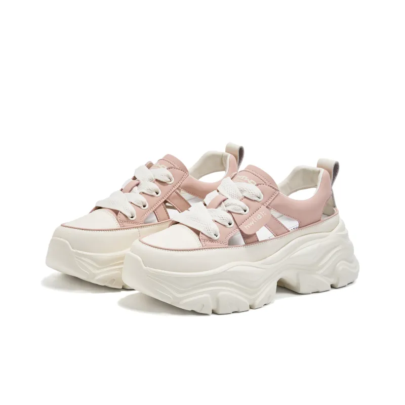 Hotwind Breathable Lightweight Height Increasing Low Top Chunky Sneakers Women's-7