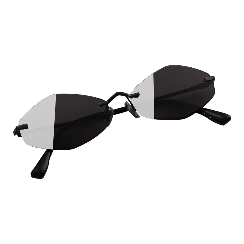ETTE Alloy Plate Irregular Shape Sunglasses Women's-0