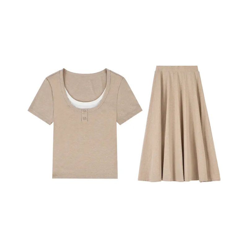 BEETLE TOWN Two Piece Skirt Sets Women's-0