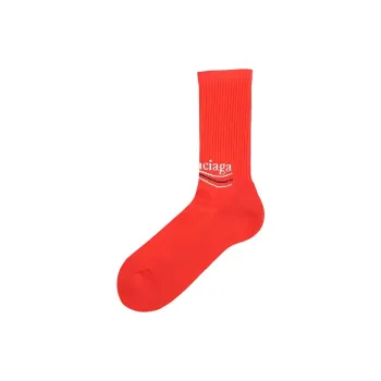 Balenciaga Mid Calf Socks Men's 1 Pack Red