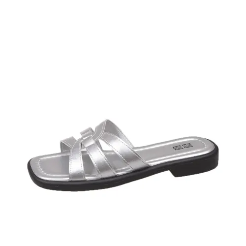 AJPAP Rubber Sole Cut Out Woven Odor Resistant, Abrasion Resistant, Quick Dry Slide Slippers Women's