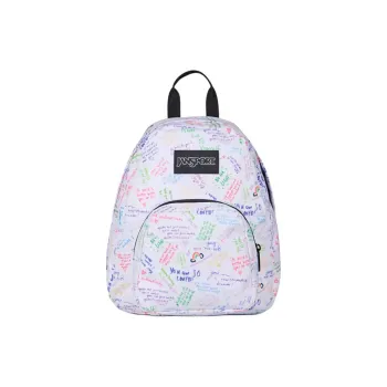 JanSport Zip Closure Backpack Mini Women's White & Multicolor