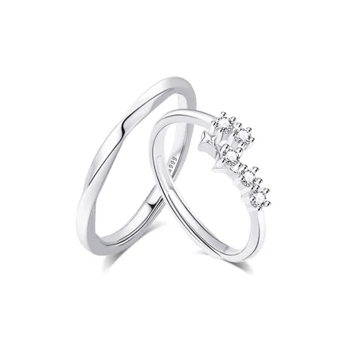 KUMET Sterling Silver Rings Unisex