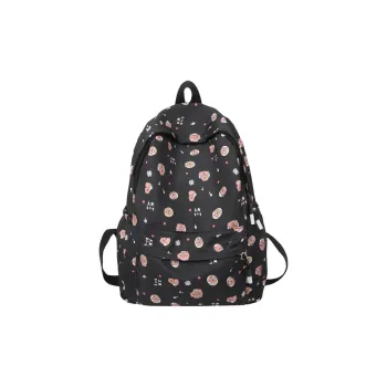 AIBAG Nylon Backpack Unisex Black/White/Brown/Red/Pink