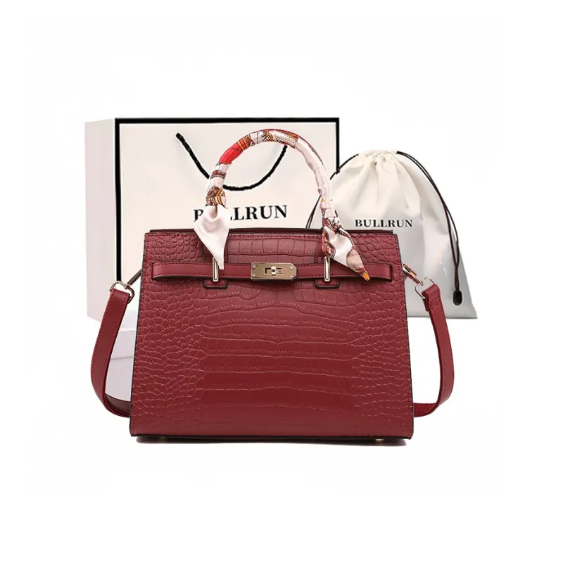 Bullrun Microfiber Synthetic Leather Handbag Women's Ecru/Black/Burgundy-4