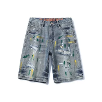 SANTASTIC Denim Shorts Men Blue