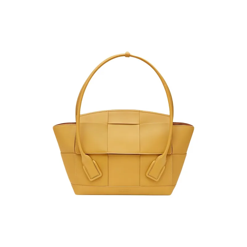 Bottega Veneta Sheepskin Handbag Medium Size Women's Curry-0