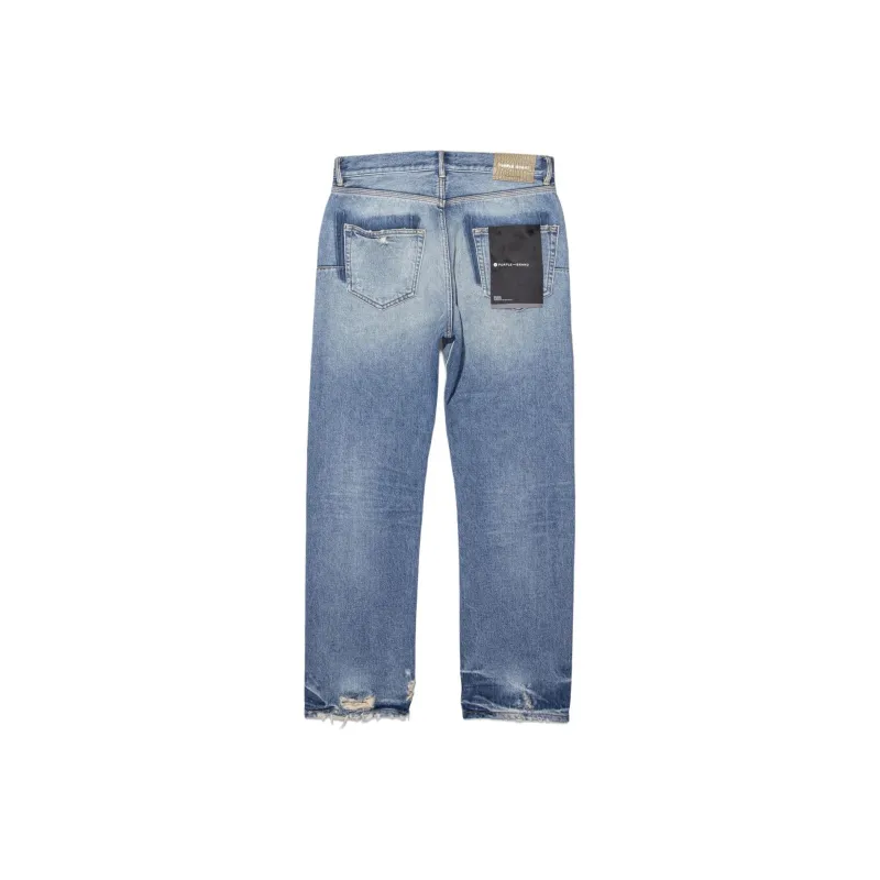 PURPLE BRAND Distressed Straight leg Jeans-1