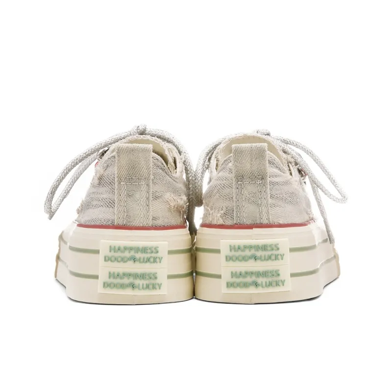 Ordifen Low Top Canvas Shoes Women's Starlight Beige-3