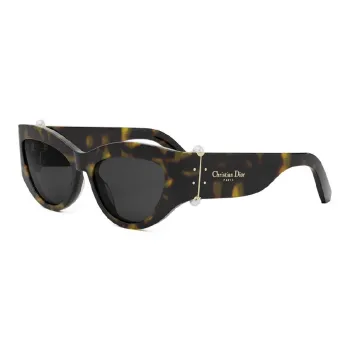 DIOR Cellulose Acetate Irregular Shape Sunglasses Unisex Tortoiseshell