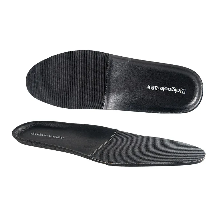 Maigaole Cowhide Leather Insoles Unisex-0