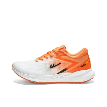 Warrior Abrasion Resistant Lightweight Rebound Low Top Casual Running Shoes Men's White Orange