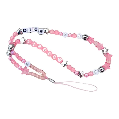DIOR Plastic Ps6 Cell Phone Chain Unisex Pink
