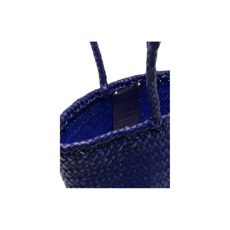 Dragon Diffusion Calfskin Tote Bag, Shopping Bag, Handbag Trumpets Women's Blue Purple-3