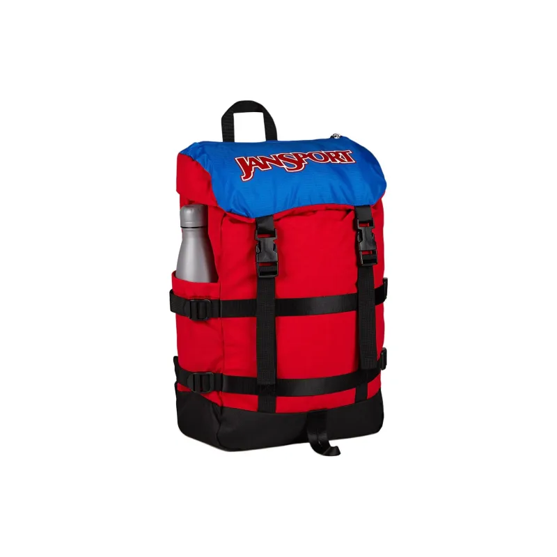JanSport Recycled Polyester Backpack Unisex Red & Blue-2