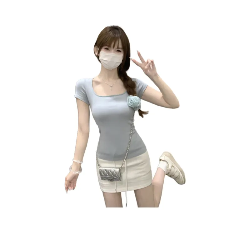 Flowers In Water Regular T Shirt Women's-4
