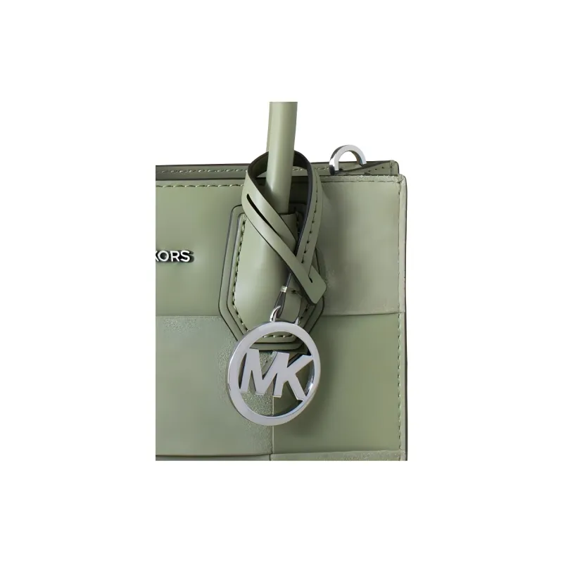 MICHAEL KORS Leather One Shoulder Handbag Women's Green-2