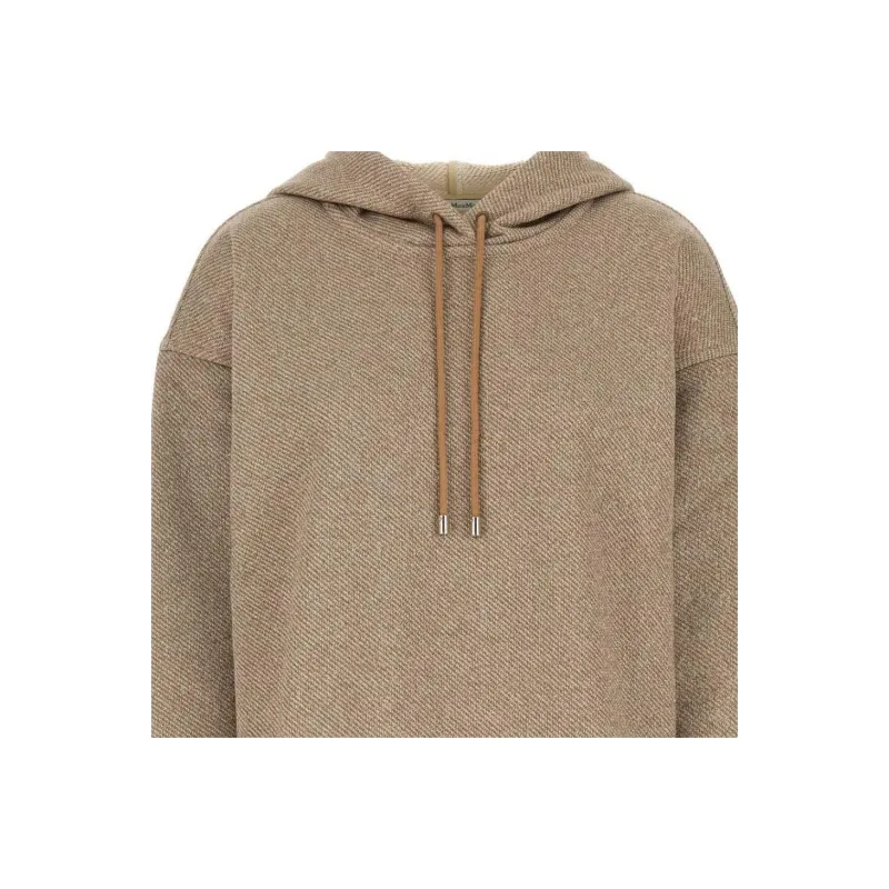 MaxMara Logo Embroidered Drawstring Hoodie-2
