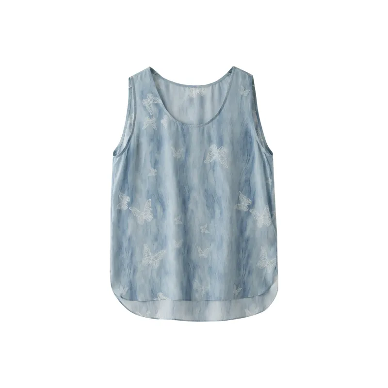 To the west Tank Tops Women's Blue-0