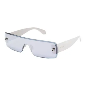 Alaia Metal Irregular Shape Sunglasses Women's Silver