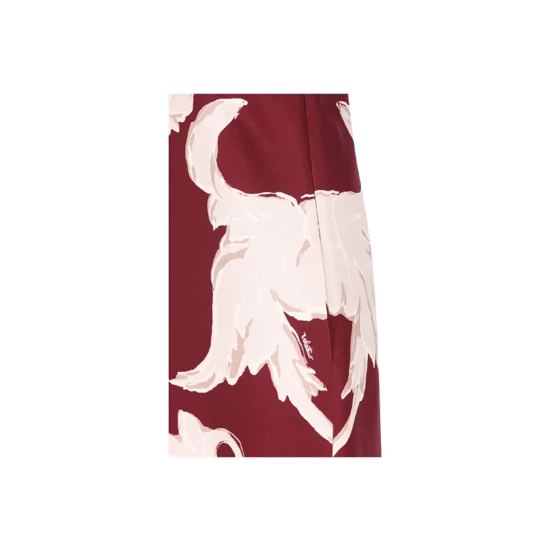 Valentino Slip Dresses Women's Red White-5