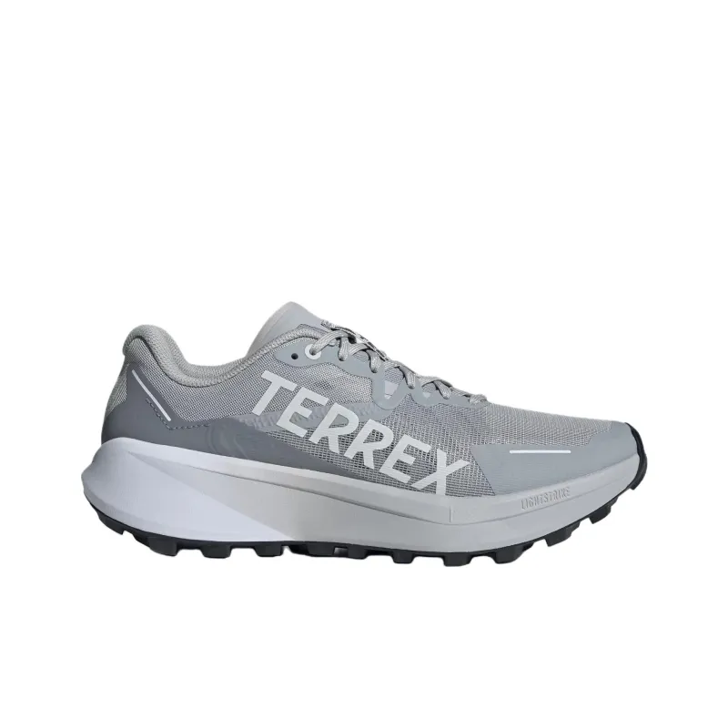 Adidas Terrex Agravic 3 Anti Slip Wear Resistant Low Top Running Shoes Men's Light Gray-1