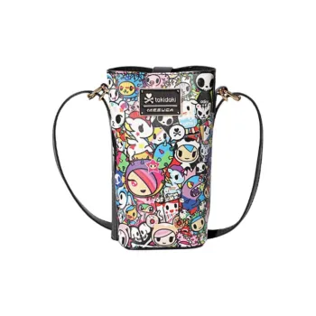 MESUCA Tokidoki Collaboration Microfiber Synthetic Leather Cell Phone Pouch Women's Multicolor