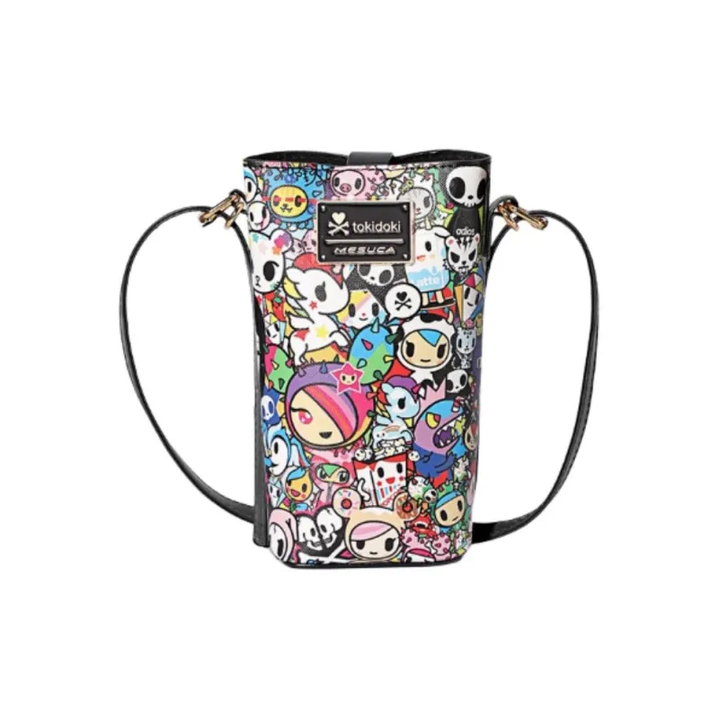 MESUCA Tokidoki Collaboration Microfiber Synthetic Leather Cell Phone Pouch Women's Multicolor-0