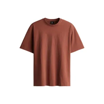 H&M T Shirts Men Dark Orange