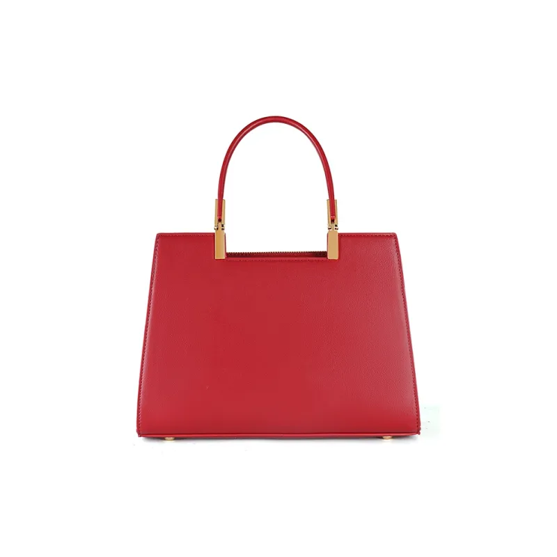 Vigno Synthetic Leather Handbag Women's Red/Black-4