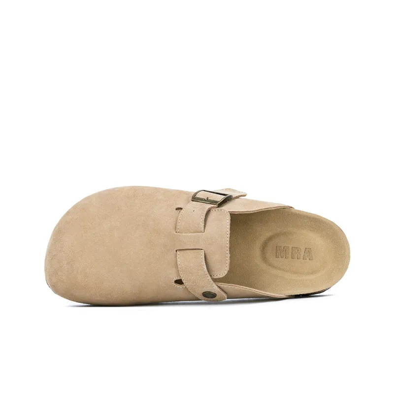 MR.A Abrasion Resistant Wrap toe Slippers Unisex Camel-9