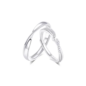 KUMET Sterling Silver Rings Unisex