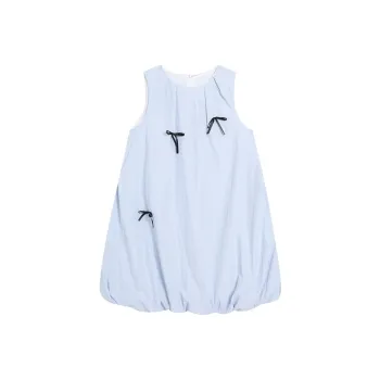 PAZZO Sleeveless Dresses Women's Cream Blue