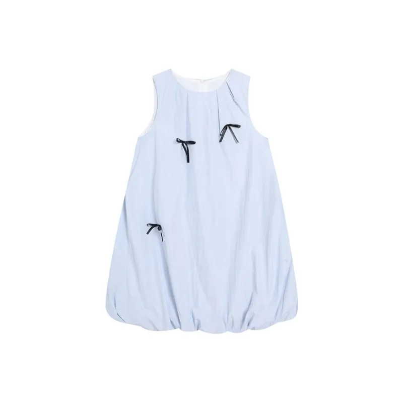 PAZZO Sleeveless Dresses Women's Cream Blue-0