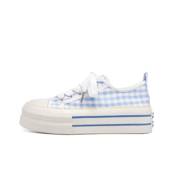 Ordifen Low Top Canvas Shoes Women's Light Blue