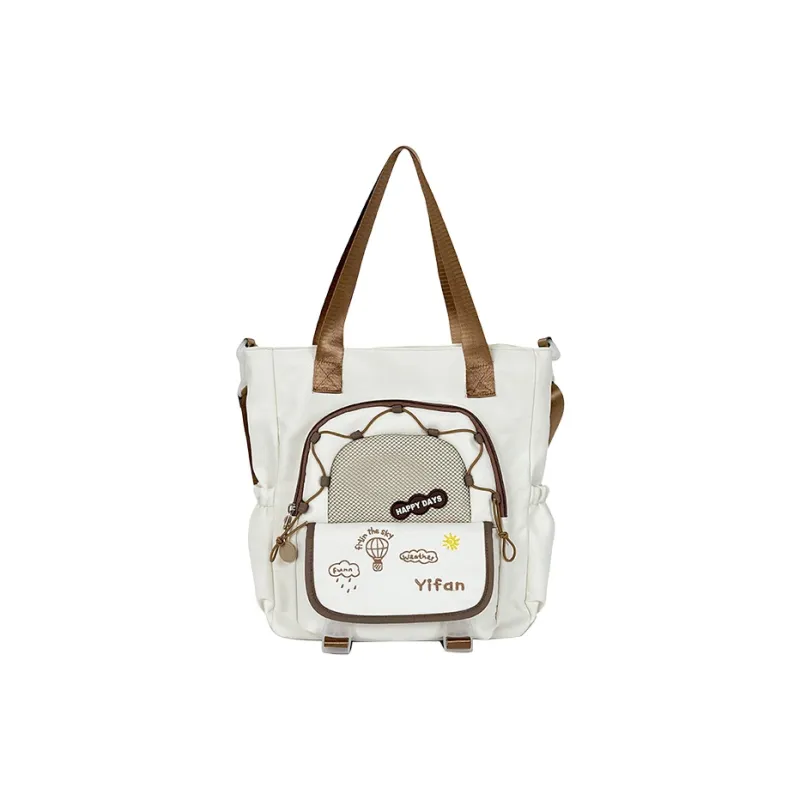 Juju Jimmy Nylon Shoulder Bag Regular Unisex Yellow/Blue/Beige/Black-7
