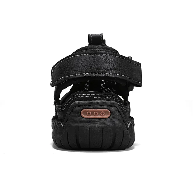 Wen Nai Anti Slip Wear Resistant River Trekking Shoes Men's Black-3