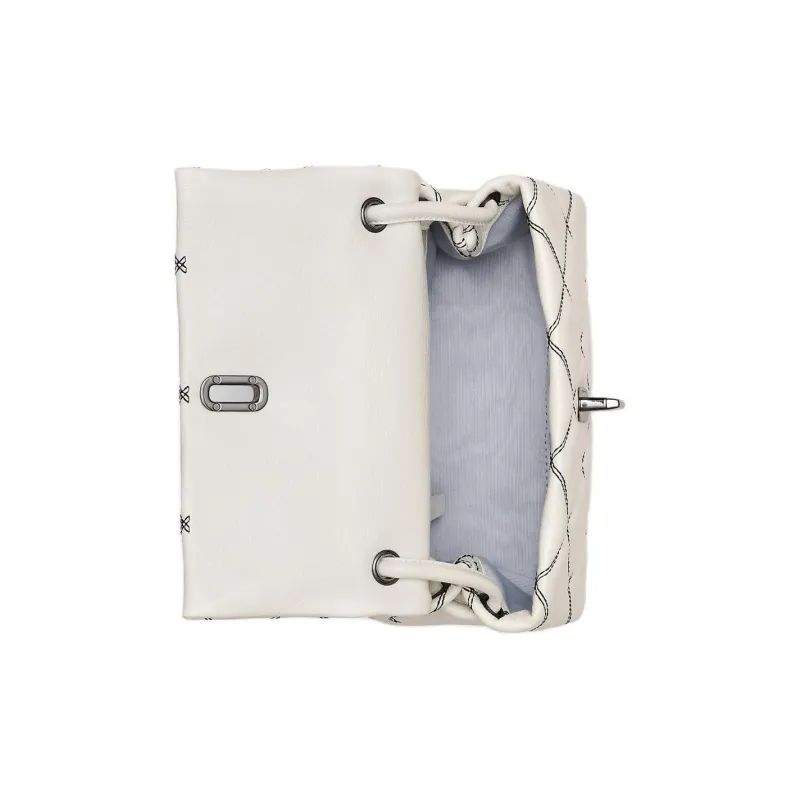 MARC JACOBS Leather Handbag, Shoulder Bag Mini Women's White-3