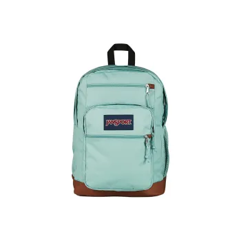 JanSport Recycled Polyester Backpack Unisex Lake Blue & Brown