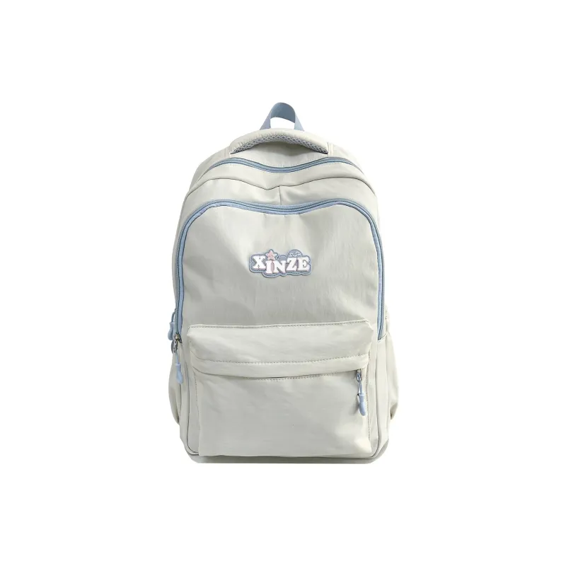 WICKBUEN Nylon Backpack Regular Unisex White/Black/Purple/Yellow/Blue-0